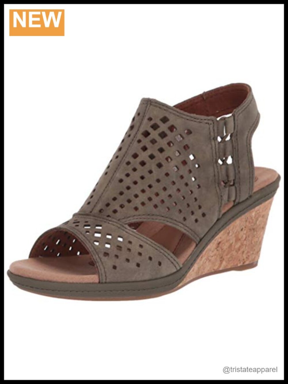 Wedge Sandal with Arch Support and Ankle Strap for Outdoor